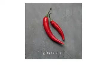 Glasbild "Chilli"