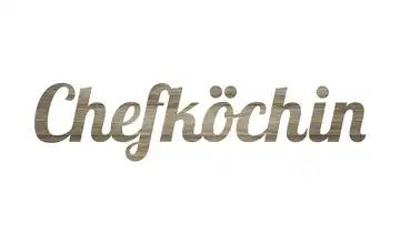 Wandobjekt (Cut-Out) "Chefköchin"