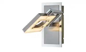 Fischer-Honsel LED- Wandstrahler, 1-flammig, nickel matt, Kopf eckig