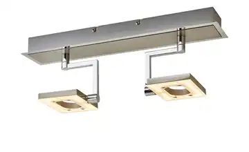Fischer-Honsel LED- Strahler, 2-flammig, nickel matt, Kopf eckig