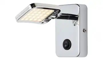 Paul Neuhaus LED- Wandleuchte, 1-flammig, chrom, Kopf eckig