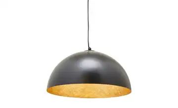 Pendelleuchte, 1-flammig, schwarz/ goldfarben