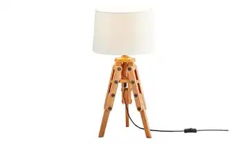 KHG 3-Bein Tischleuchte, 1-flammig, Holz