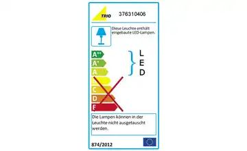Trio LED-Pendelleuchte, Chrom / Alu