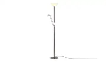 KHG LED-Deckenfluter mit Lesearm, nickel matt