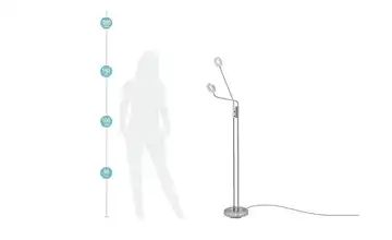 KHG LED-Leseleuchte, 2-flammig nickel matt