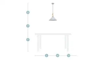 HOME STORY Pendelleuchte, 1-flammig grau