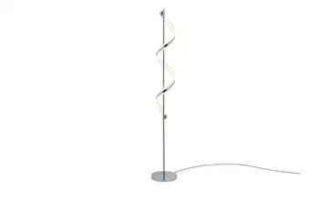 Trio LED-Stehleuchte, chrom, Acryl geschwungen