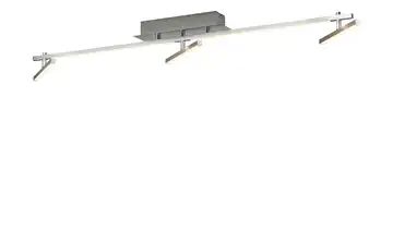 KHG LED-Deckenleuchte, 3+2 flammig nickel matt