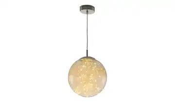 LED-Glaspendelleuchte mit Lichterkette