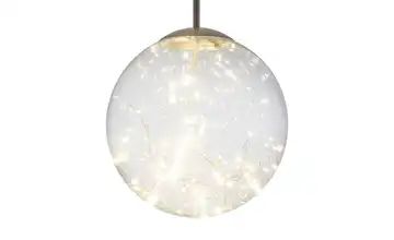 LED-Glaspendelleuchte mit Lichterkette