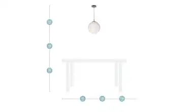 LED-Glaspendelleuchte mit Lichterkette
