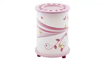 Tischleuchte, 1-flammig,weiß/rosa