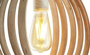 Trio Pendelleuchte mit Holzlamellen | Möbel Höffner