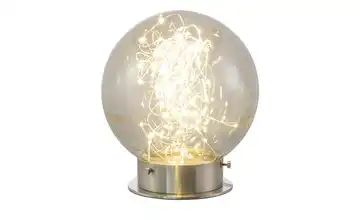 LED-Tischleuchte, Glas Kugel ´rauchglas´
