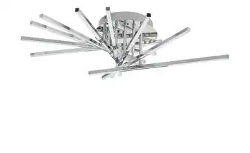 ML LED-Deckenleuchte, chrom, Arme verstellbar