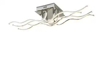 ML LED-Deckenleuchte, Chrom, Wellenform