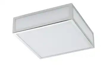 LED-Deckenleuchte, 1-flammig, chrom, eckig IP44
