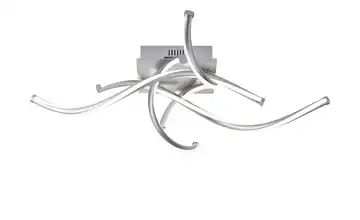 Q-Smart Home Lights Deckenleuchte, 4-flammig, Nickel matt