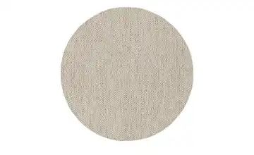 Naturteppich Hygge Natur (Beige) / Weiß Ø 160 cm rund