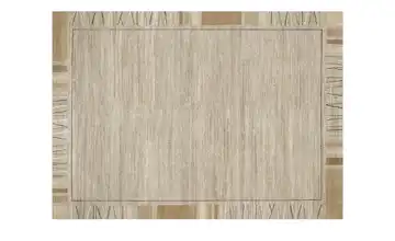 Handgeknüpfter Naturteppich Sensation Silk Rekhi 140x200 cm Beige