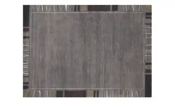 Handgeknüpfter Naturteppich Sensation Silk Rekhi 90x160 cm Dunkelgrau