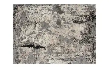 meinTeppich Hochflorteppich Juwel Liray rechteckig 65x130 cm Hellgrau