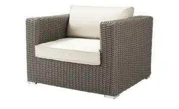 a casa mia Polyrattan-Sessel grau Ibiza
