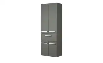 calmoquick Bad Hochschrank Verler See Steingrau, Hochglanzlack