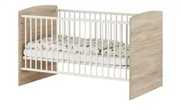 Kinderbett 70x140 weiß - Eiche Betty