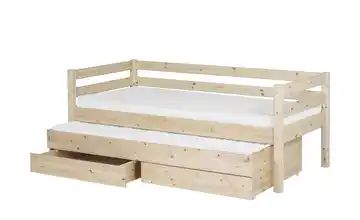 FLEXA Bett mit Ausziehbett und Schubladen 90x200 - Kiefer Flexa Classic