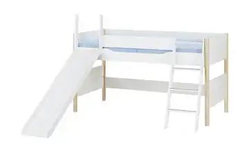 PAIDI Spielbett mit Rutsche 90x200 weiß Ylvie