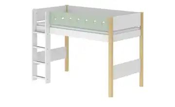 FLEXA Mittelhohes Bett 90x200 weiß Flexa White