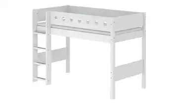 FLEXA Mittelhohes Bett 90x200 weiß Flexa White