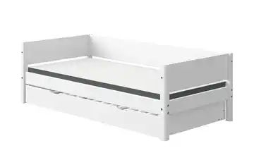 FLEXA Bett mit Ausziehbett Flexa White