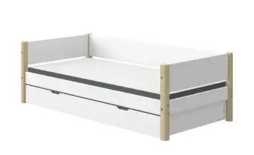 FLEXA Bett mit Ausziehbett Flexa White