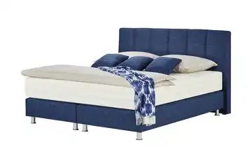 Boxspringbett 160x200 - blau Aero