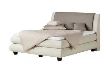 smart Boxspringbett 180x200 - wollweiß Premium