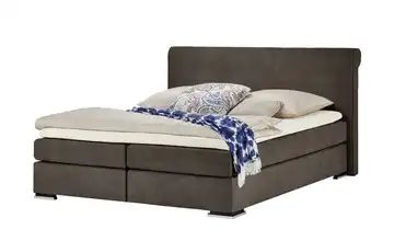 smart Boxspringbett 180x200 - braun (mocca) Luxus