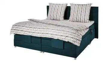 uno Motor-Boxspringbett 180x200 - petrol Montana