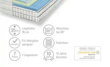 Artone Tonnentaschenfederkern-Matratze Boxspring Premium