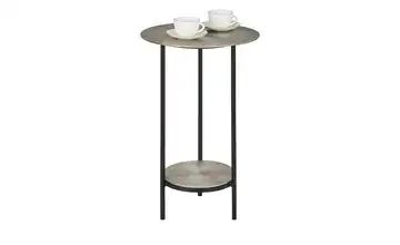 Beistelltisch Cake | silberfarben / Schwarz | Höffner