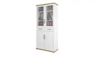 Aktenschrank Vils | Weiß (matt)/ Asteiche (Nachbildung), 92,7 cm