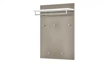Garderobenpaneel Duna Taupe, Weiß