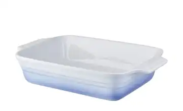 KHG Auflaufform 34 cm Hellblau, Weiß