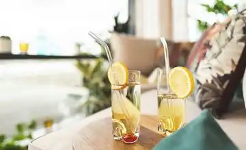 KHG Glas-Strohhalm-Set