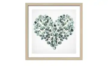 Gerahmtes Bild Slim-Scandic  Eucalyptus Heart