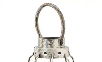 Metalllaterne mit Glaseinsatz