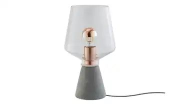 Tischleuchte, 1-flammig, Rauchglas