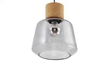 Pendelleuchte, 1-flammig, Rauchglas